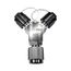 Fast-Vac Y Adapter for BlackMax Vacuum Pumps 3/8"M x 3/8"M x 1/4"FM