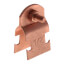 1/2" Copper Plated Multi-Strut Pipe Clamp