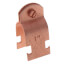 1" Copper Plated Multi-Strut Pipe Clamp