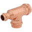 1" x 1/2" x 1" Press Copper Tee