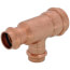 1-1/4" x 3/4" x 3/4" Press Copper Tee