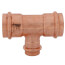 1-1/4" x 1-1/4" x 3/4" Press Copper Tee