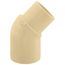1" CPVC CTS 45-Degree Street Elbow (Spigot x Socket)