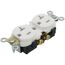 Commercial Grade Duplex Receptacle w/ Smooth Face, Self Grounding Clip, 20A, NEMA 5-20R - White (125V)