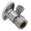 1/2" Nom Compression (5/8" OD) x 3/8" OD Compression x 1/4" OD Compression Dual Angle Supply Stop, Lead Free (Chrome)