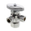 1/2" Nom Compression (5/8" OD) x 3/8" OD Compression x 3/8" OD Compression Angle Supply Stop Lead Free (Chrome)