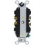 Heavy-Duty Commercial Grade Duplex Receptacle w/ Indented Face, 2P, 20A, NEMA 5-20R - Brown (125V)