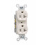 Commercial Spec Grade Side Wired Duplex Receptacle, 20A, 2P - Light Almond (125V)