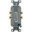 Commercial Grade Duplex Receptacle, 20A, 2P, 3W, Side Wire, NEMA 5-20R - White (125V)