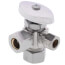 11/2 in. Nom Comp x 1/2 in. O.D. Comp x 3/8 in. O.D. Comp Dual Outlet Supply Stop Valve, Lead Free (Chrome Plated)