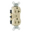 Construction Spec Grade, Back & Side Wired Duplex Receptacle, 20A, 2P - Light Almond (125V)