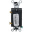 Single-Pole, Commercial Side Wired Switch, 15 Amp - Gray (120/277V)