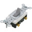 Single-Pole, Commercial Side Wired Switch, 15 Amp - Gray (120/277V)