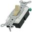 Single-Pole Toggle Light Switch, Commercial Grade - Ivory (120/277V)