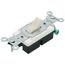 Single-Pole Commercial Side Wired Switch, 15A - Light Almond (120/277V)