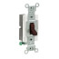 Single-Pole, Commercial Side Wired Switch, 20 Amp - Brown (120/277V)