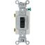 Single-Pole, Commercial Side Wired Switch, 20 Amp - Black (120/277V)