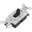 Single-Pole, Commercial Side Wired Switch, 20 Amp - Black (120/277V)