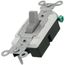 Single-Pole Commercial Side Wired Switch, 20A - Gray (120/277V)