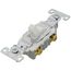 Single-Pole Commercial Grade Side Wired Toggle Switch, 20A - White (120/277V)