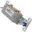 Single-Pole Commercial Grade Side Wired Toggle Switch, 20A - White (120/277V)