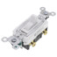 Single Pole, Side Wired, Toggle Switch, Commercial Grade, 15A - White (120/277V) 