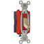 Single Pole, Side Wired, Toggle Switch, Commercial Grade, 20A - Ivory (120/277V) 