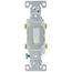 2-Pole Commercial Grade Side Wired Toggle Switch, 20A - White (120/277V)