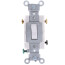 3-Way Toggle Light Switch, Commercial Grade, 15A - White (120/277V)