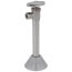 1/2" Nom. Sweat x 3/8" O.D. Compr. Angle Stop Valve w/ 5" Sweat Extension & Bell Escutcheon, Lead Free (Chrome Plated)