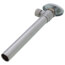 1/2" Nom Sweat x 3/8" OD Comp Multi-Turn Sweat Angle Stop w/ 5" Sweat Extension Tube (Chrome Plated)