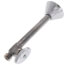 1/2" Nom. Sweat x 3/8" O.D. Compr. Straight Stop Valve w/ 5" Sweat Ext. & Escutcheon Lead Free (Chrome Plated)