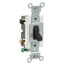 4-Way AC Quiet Toggle Switch, Commercial Grade, 20A - Black (120/277V)