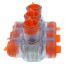 Multi-Tap Encapsulated Cable Block, 2-Way Config., 3 Outlets, 250 AWG-6 Str