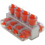 Multi-Tap Encapsulated Cable Block, 2-Way Config., 4 Outlets, 250 AWG-6 Str