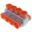 Multi-Tap Encapsulated Cable Block, 2-Way Config., 4 Outlets, 350 AWG-10 Str