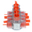 Multi-Tap Encapsulated Cable Block, 2-Way Config., 4 Outlets, 4 AWG-14 Str