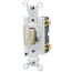 Single-Pole, Commercial Grade, Back/Side Wired Light Switch, 20A - Ivory (120/277V )