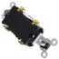 Two Pole, Back and Side Wired, Toggle Switch, Commercial Grade, 15A - White (120/277V) 