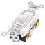 Two Pole, Back and Side Wired, Toggle Switch, Commercial Grade, 15A - White (120/277V) 