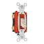 Two Pole, Back and Side Wired, Toggle Switch, Commercial Grade, 20A - Ivory (120/277V)