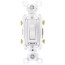 Two Pole, Back and Side Wired, Toggle Switch, Commercial Grade, 20A - White (120/277V) 