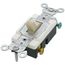 3-Way, Commercial Grade Back/Side Wired Switch, 15A - Ivory (120/277V)