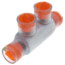 Multi-Tap Encapsulated Splice, 1-Way Configuration, 2 Outlets, 350 AWG-6 Str