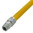 3/4" ID (7/8" OD) ProCoat Coated Stainless Steel Gas Connector w/ 3/4" MIP Fittings (36" Length)