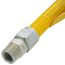 3/4" ID (7/8" OD) ProCoat Coated Stainless Steel Gas Connector w/ 3/4" MIP Fittings (36" Length)