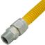 3/4" ID (7/8" OD) ProCoat Coated Stainless Steel Gas Connector w/ 3/4" MIP Fittings (48" Length)