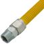 3/4" ID (7/8" OD) ProCoat Coated Stainless Steel Gas Connector w/ 3/4" MIP Fittings (48" Length)