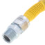 3/4" ID (7/8" OD) ProCoat Stainless Steel Gas Connector w/ 3/4" FIP x 3/4" MIP Fittings (18" Length)