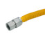 3/4" ID (7/8" OD) Bagged Polymer ProCoat Stainless Steel Gas Connector w/ 3/4" FIP x 3/4" MIP Fittings (24" Length)
